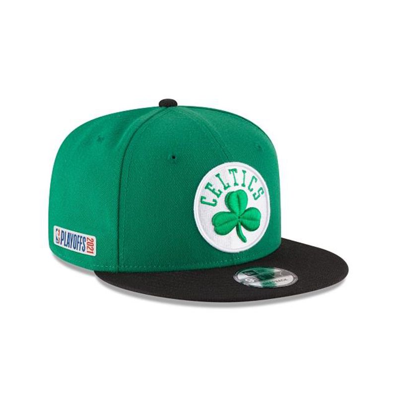 NBA Boston Celtics Playoff Side Patch 9Fifty Snapback (OZA3190) - Yellow New Era Caps